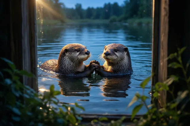 Een ottergroet voor ons twee