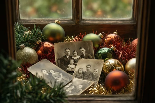 Kerst op de vensterbank