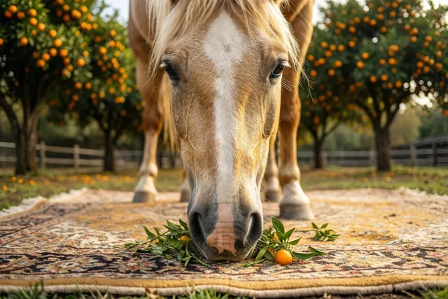 Herfstwarmte bij het paard