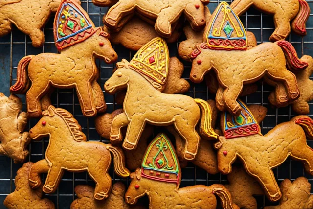 Kleurrijke koekjes van Sinterklaas