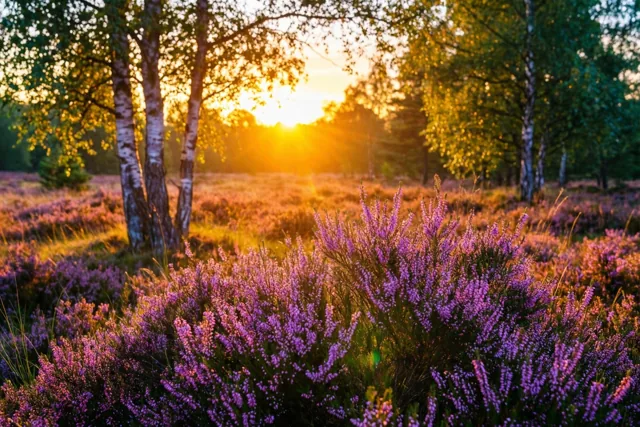 Goedemorgen tussen de heidebloemen