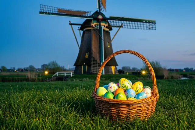Paasavond bij de molen