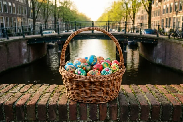Paaszon aan het water