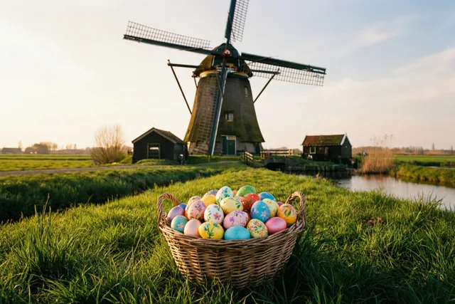 Zonnige paasgroet uit de polders