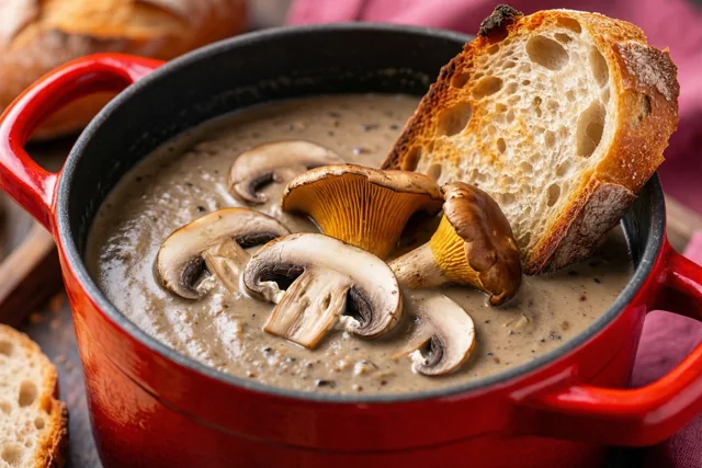Herfstwarmte uit een rode pot