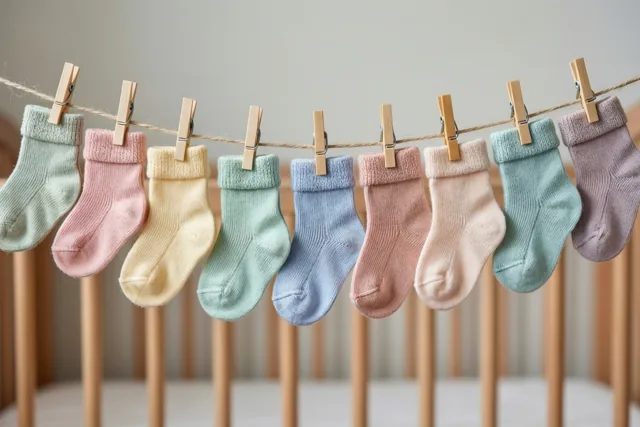 Sokjes klaar voor kleine voetjes