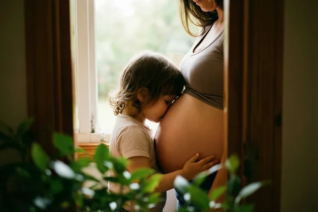 Dag baby, ik ben er