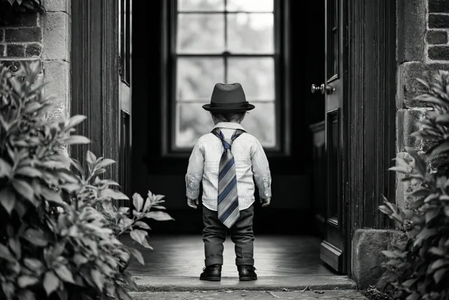 Papa's kleine evenbeeld