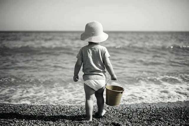 Kleine voetjes op vakantie