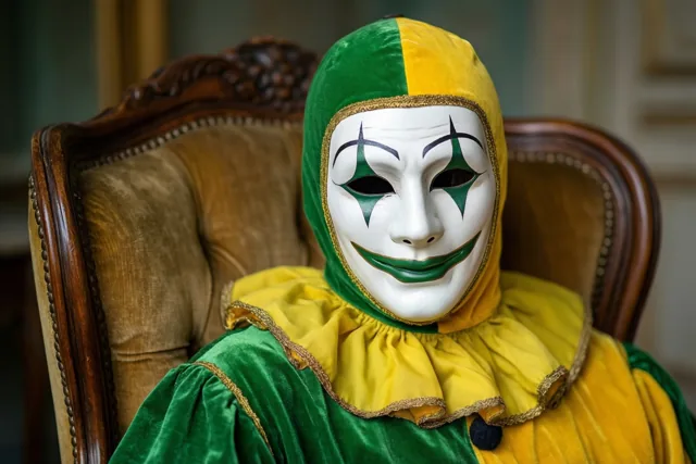 Pierrot viert in fluweel