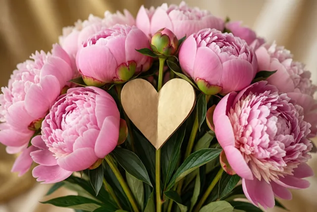 Pioenen voor mama's gouden hart