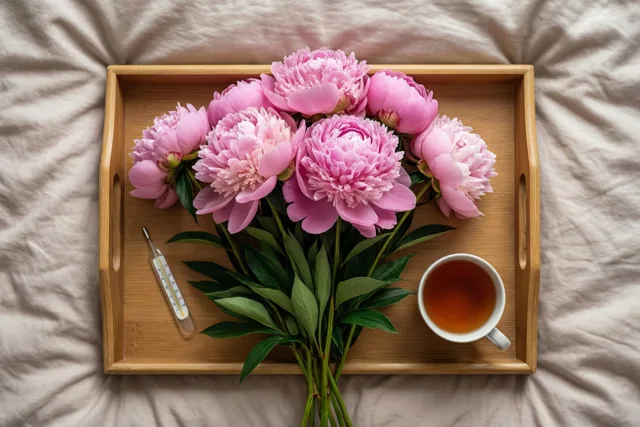 Roze pioenen voor zachte dagen