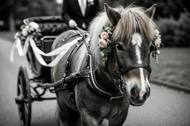 Met de pony naar het ja-woord