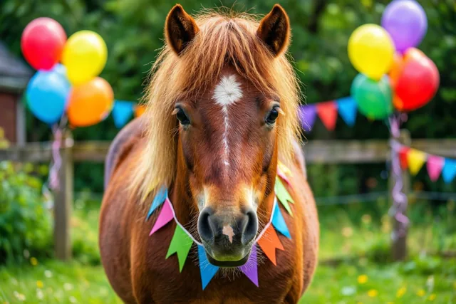 Een pony voor de jarige