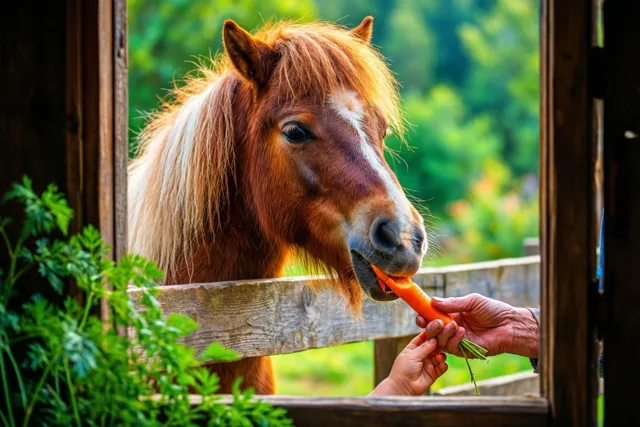 Oma, opa en het ponyvriendje