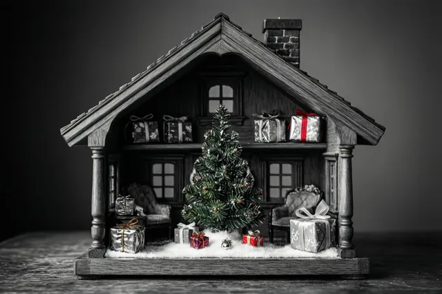 Klein poppenhuis, groot kerstgevoel