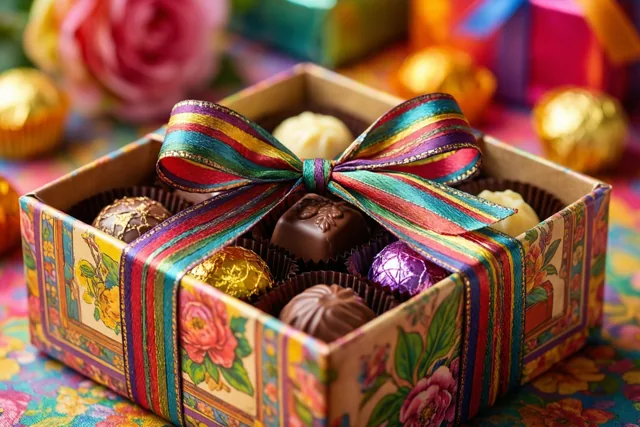 Dank tussen bloemen en pralines