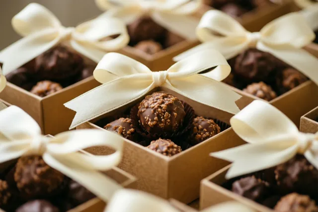 Pralines voor het bruidspaar