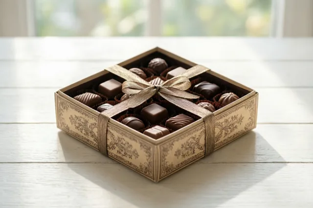 Pralines als warme dank