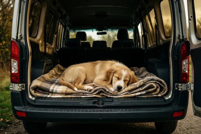 Deze puppy neemt verhuispauze