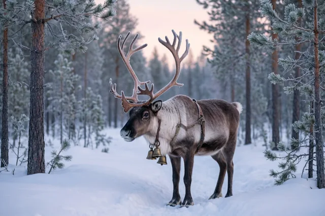 Kerstgroet van een rendier