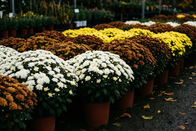 Rijen bloemen, dierbare gedachten