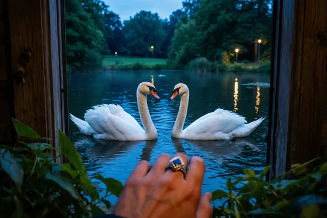 Zwanen bij jullie verloving