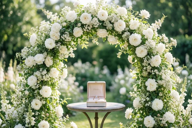 Een bloemenboog voor jullie belofte