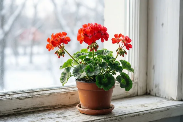 Rood tegen de winter