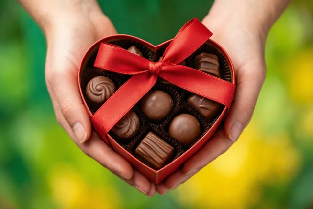 Een chocoladehart als dank