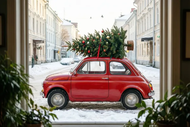 Kerstnostalgie voor het raam