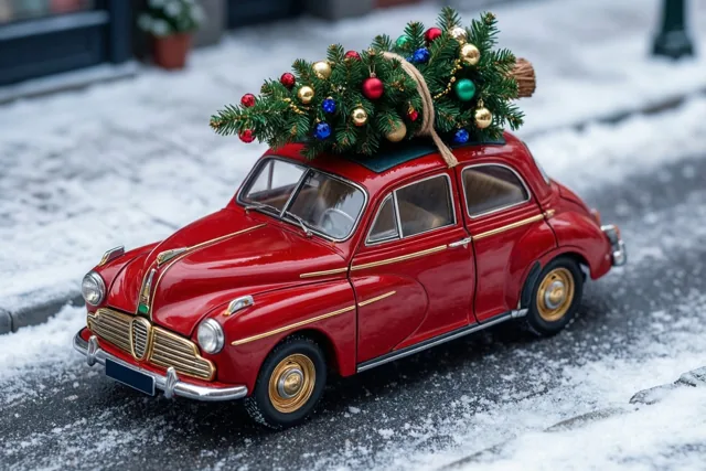 Een kerstboom op de klassieker