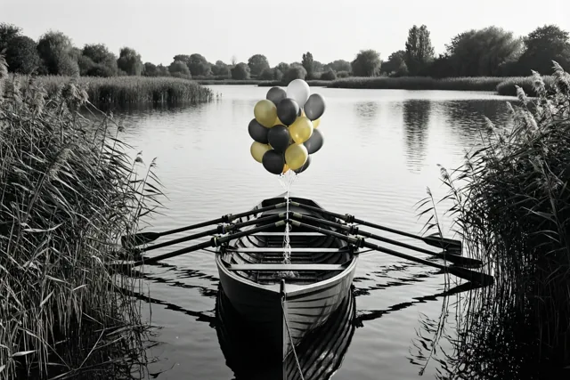 Verjaardagsgeel tussen het riet