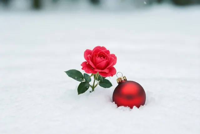 Kerstliefde in de sneeuw