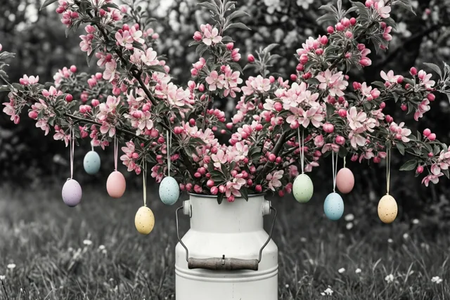 Roze bloesems kleuren Pasen