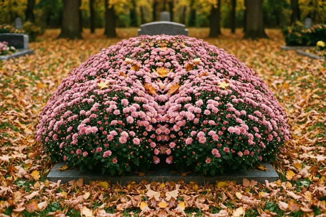 Roze bloemen voor stille herinneringen