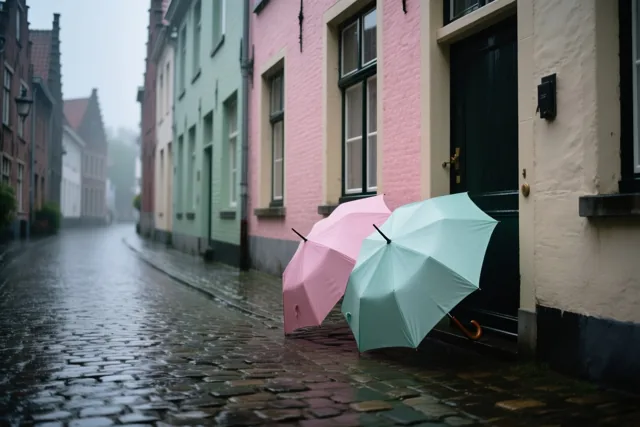 Samen door de regen