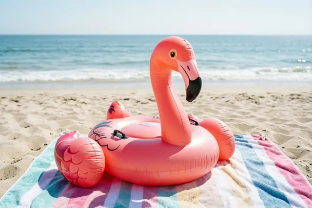 Flamingo viert vakantie