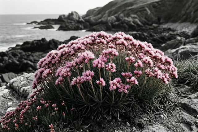 Roze bloemen houden moed