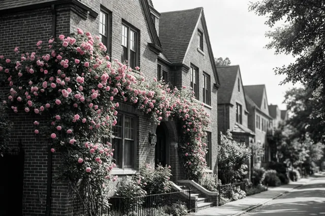 Een straat vol rozengroetjes