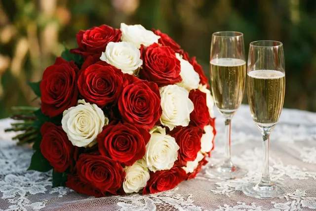 Op jullie, met rozen