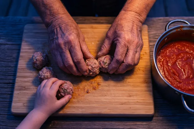 Balletjes rollen bij oma