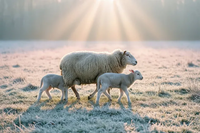 Met de lammetjes het weekend in