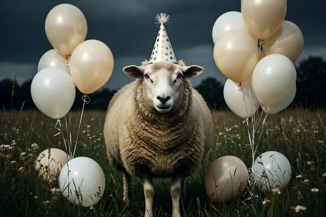 Een wollig verjaardagsfeest