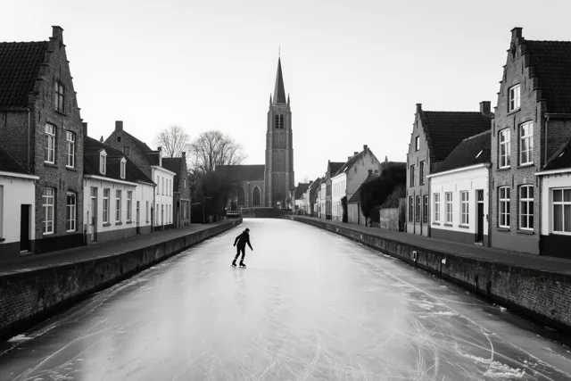 Alleen op het stille ijs