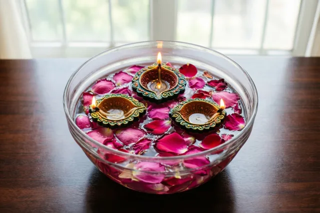 Diwali tussen rozen en lichtjes