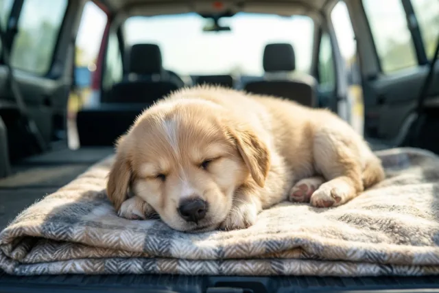Puppydromen van een nieuwe thuis