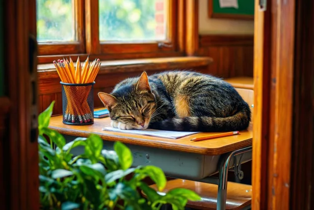 Eerst een kattendutje, dan succes