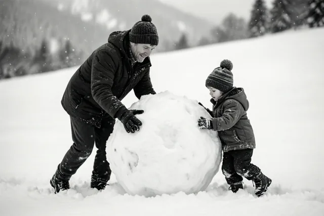 Winterpret voor mijn papa