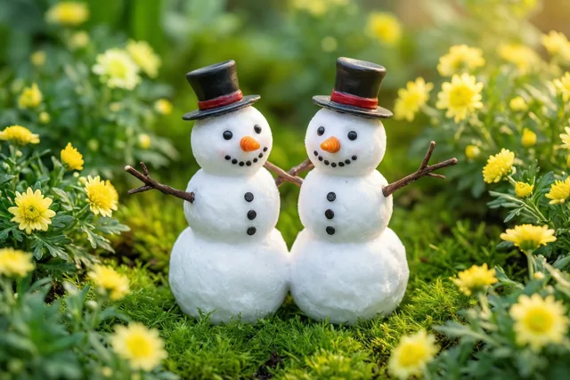 Vrienden buiten het sneeuwseizoen